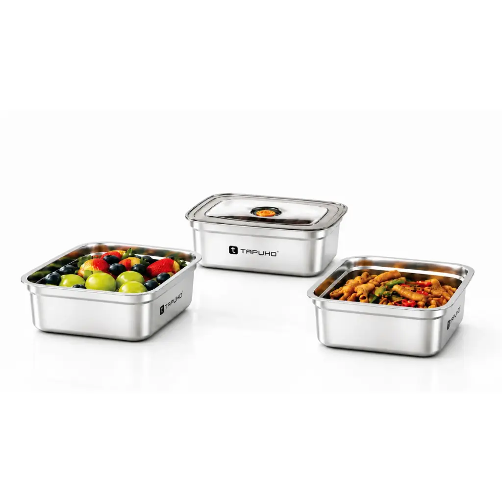 Bộ hộp đựng thực phẩm inox 3 món TAPUHO TSC03 DailyBox