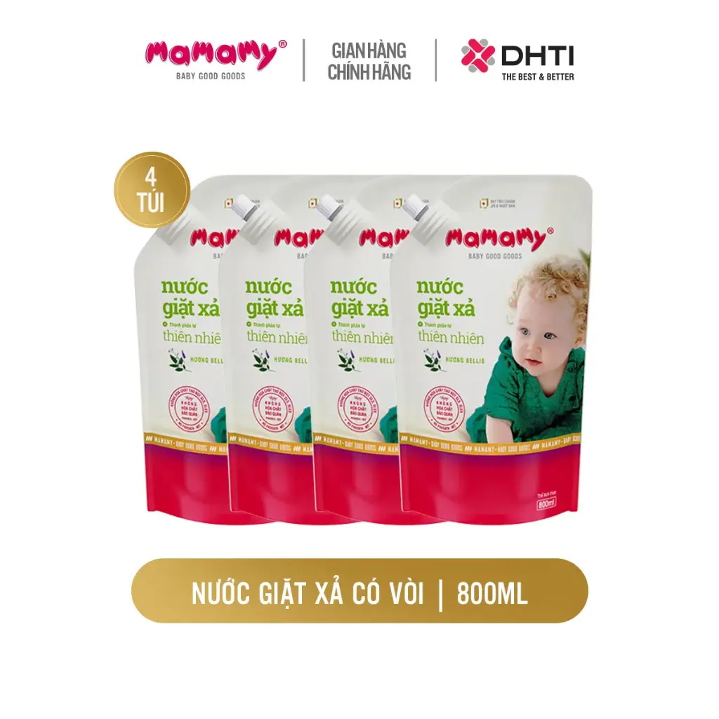 Combo 4 túi NGX có vòi 800ml